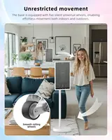 Téléviseur mobile intelligent d'affichage interactif d'écran tactile debout de plancher de 27 pouces pour la réunion de jeu de fitness 3