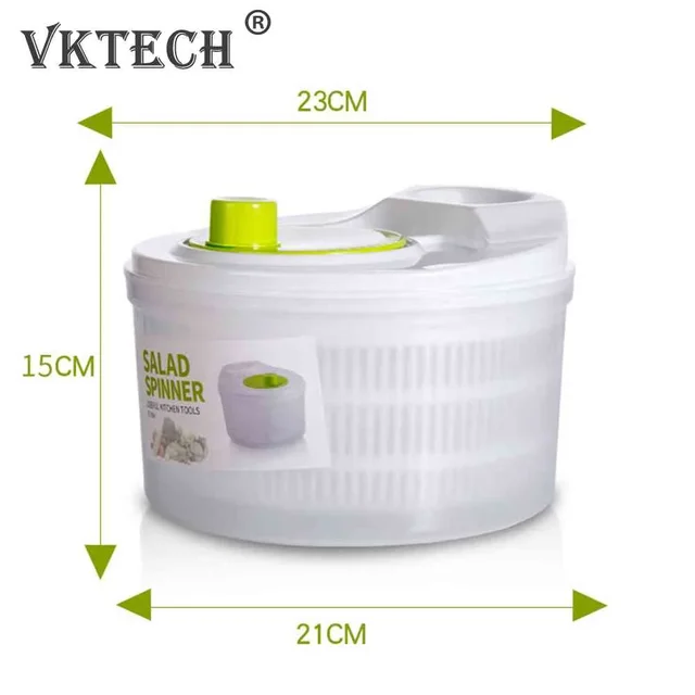Multifunction Salad Spinner Lettuce Dryer Manual Vegetable Drainer Crisper Strainer For Washing Drying Leafy Kitchen Accesosries 6