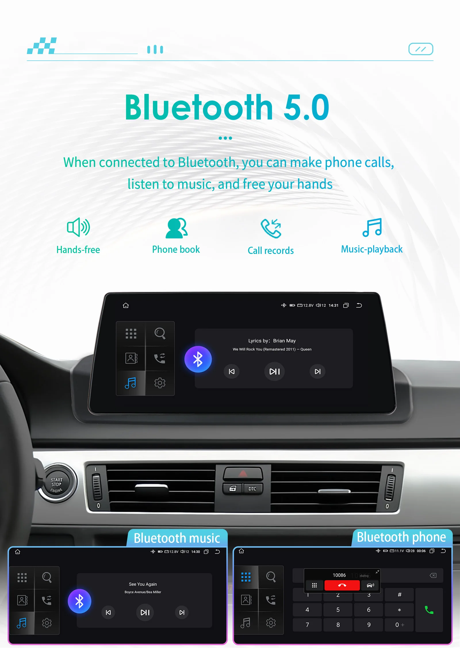 Hizpo 10,25-Zoll-Android-Autoradio für BMW 3er E90 2005–2012 Intelligenzsystem CarPlay RDS DSP GPS Navi QLED-Bildschirm – Detail 18