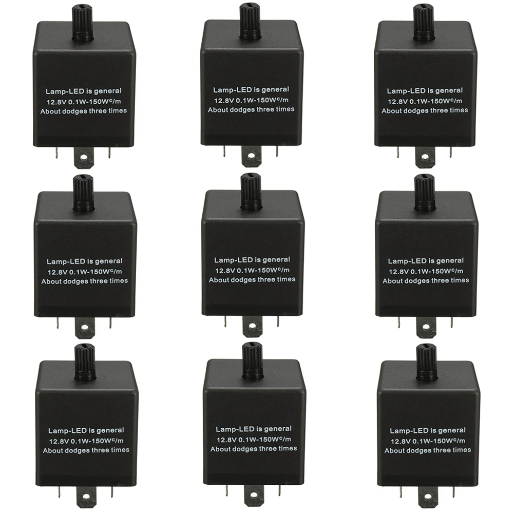 

100PCS 12V 3 Pin LED Adjustable Flash Relay Car Flasher for Turn Signal Bulbs