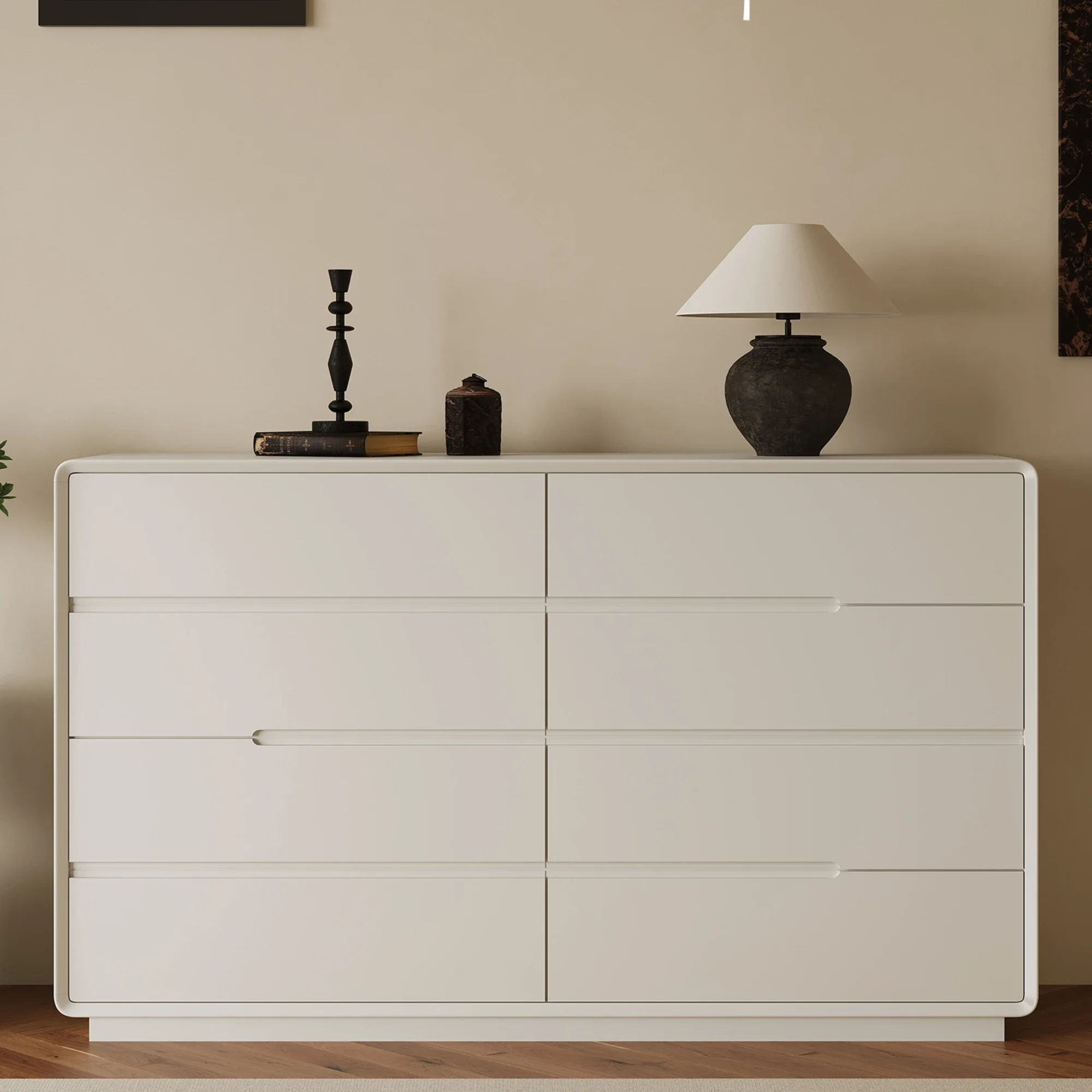 

Living Room Cream Style Entry Door Entrance Cabinet Bedroom Tailstock Storage Cabinet