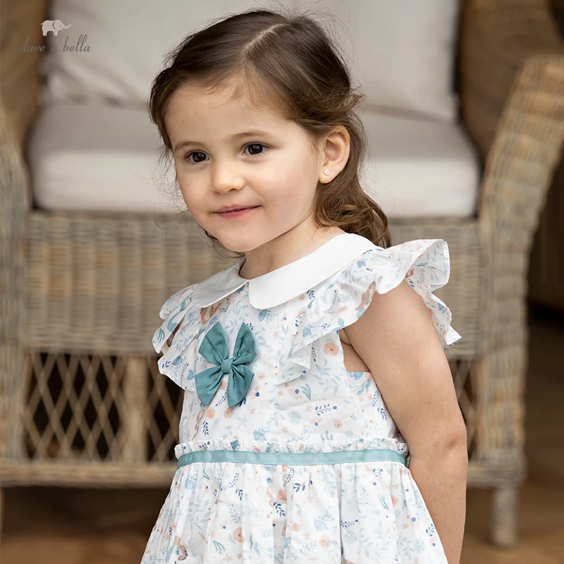 

Dave Bella Summer Baby Girls Cute Bow Floral Dress Fashion Party Dress Kids Girl Infant Lolita Clothes DB2235011