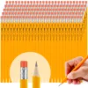 150/100/50/30 Pcs Yellow Pencils Bulk Wood Pencils with Erasers 2 HB Pencil Wood Cased for for School Writing, Drawing Sketching 1