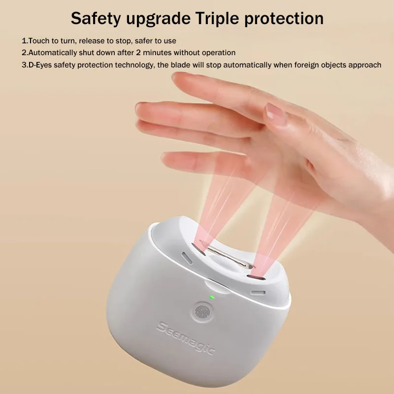 Seemagic electric nail clippers nail grinder home automatic nail clippers children's nail clippers for the elderly 4