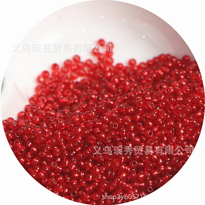 Filled Silver Glass Rice Beads for Handmade DIY Jewelry Accessories