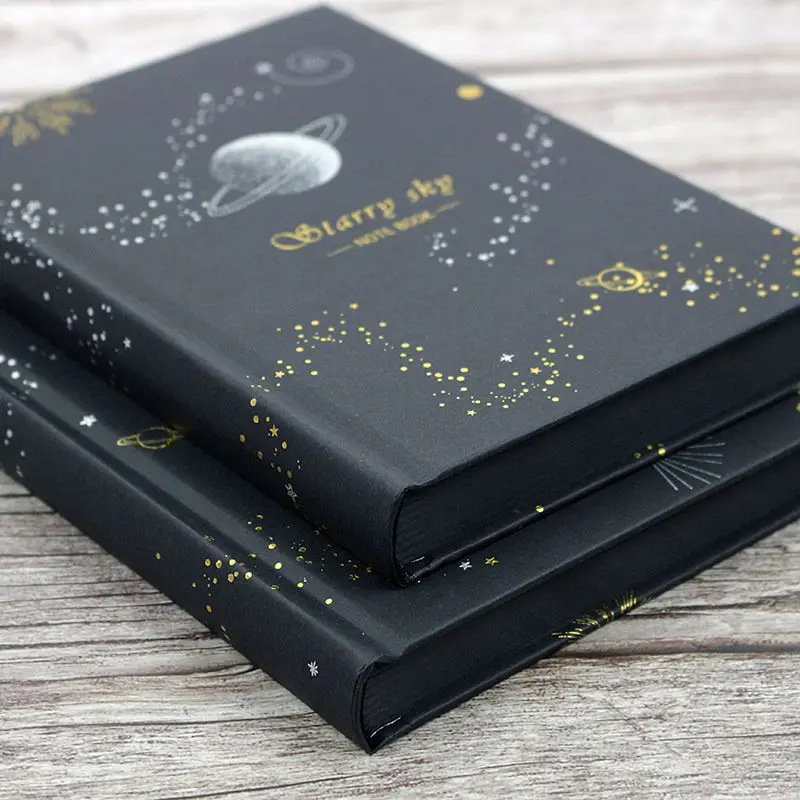 

Black Paper Full Black Inside Ledger Creative DIY Hand-drawn Diary Plus Thick Black Cardstock Inside Notebook