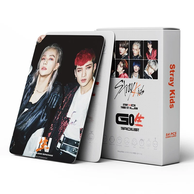 

54pcs/set Kpop Stray Kids Lomo Card Photocard HD Photo Print Album Photocard Collection Of Homemade DIY Card Sets For Fans Gifts