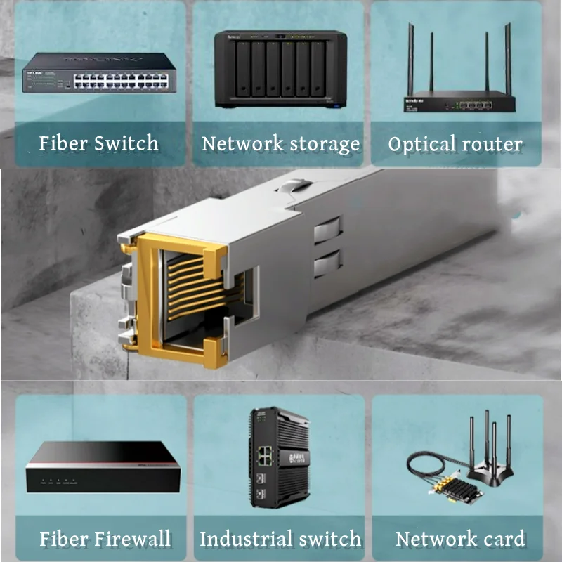 Fiber transceiver module 10Gb SFP+ to RJ45 30Meter for Cisco/Mikrotik/TP-Link
