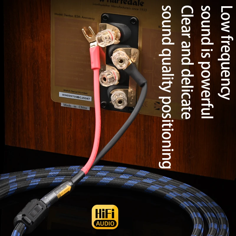 Atáudio-cabo de Alto-falante Hifi Fio Ofc 6n Plugue Banana Plugue y Alta Qualidade Par - Image 2