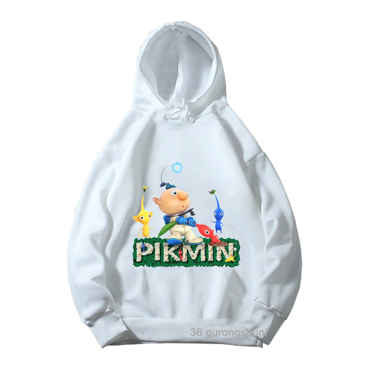 New Boys\' Hoodie Funny Video Game Pikmin 4 Cartoon Children\'S Long Sleeve Sweatshirt Fashion Girls\' Spring And Autumn Hoodie Top