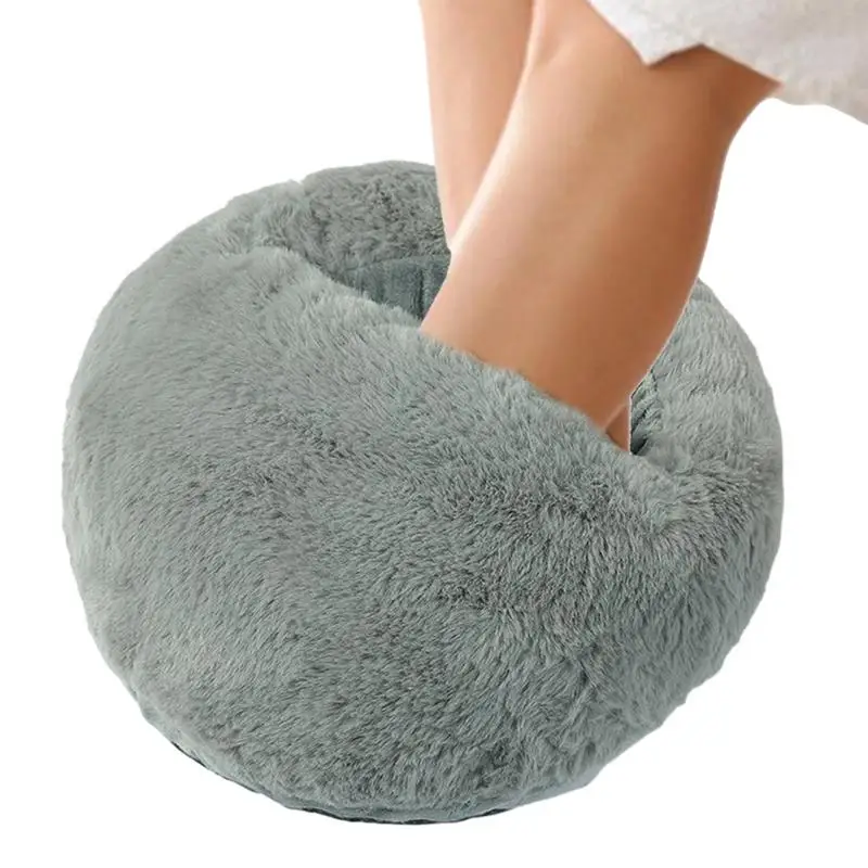 

Foot Warmer Under Desk USB Foot Warmer Pillow Anti-slip Foot Warmer For Women 3 Levels Of Timing And Temperature Control