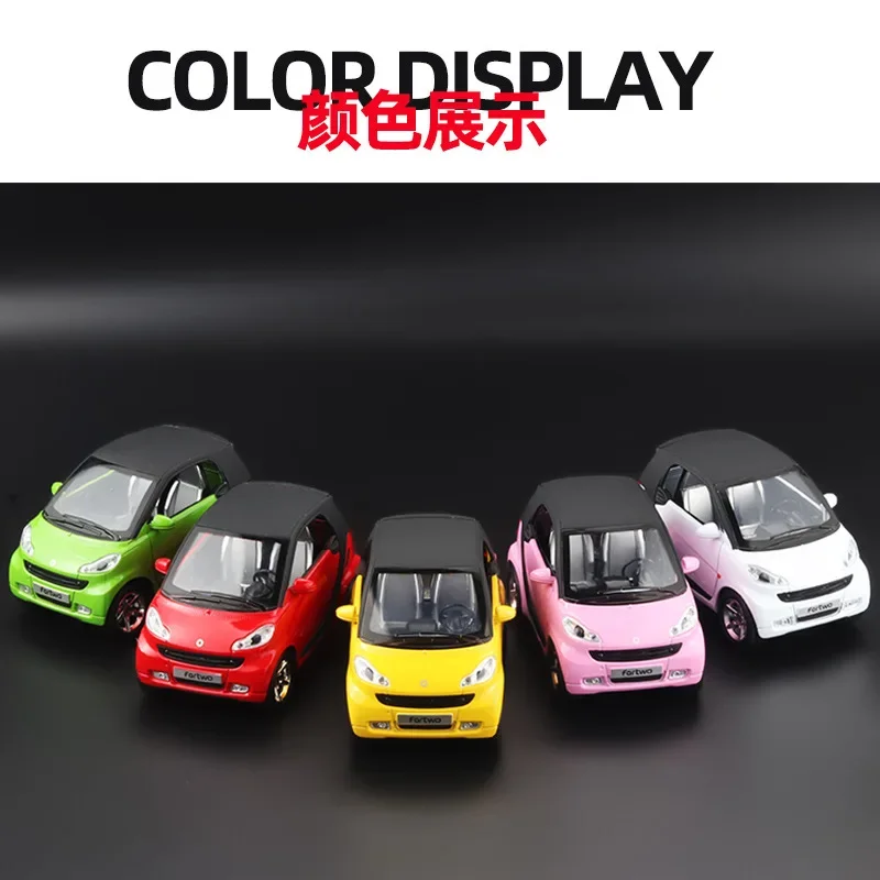 1:32 Mercedes-Benz SMART Miniatures Alloy Diecast Model Car Model Sound & Light Toys For Kids Cute and Compact Christmas Gifts 4
