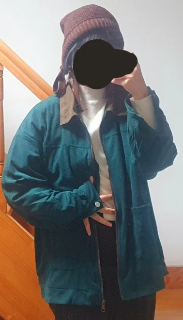 Korean Style College Jacket - Preppy Aesthetic photo review