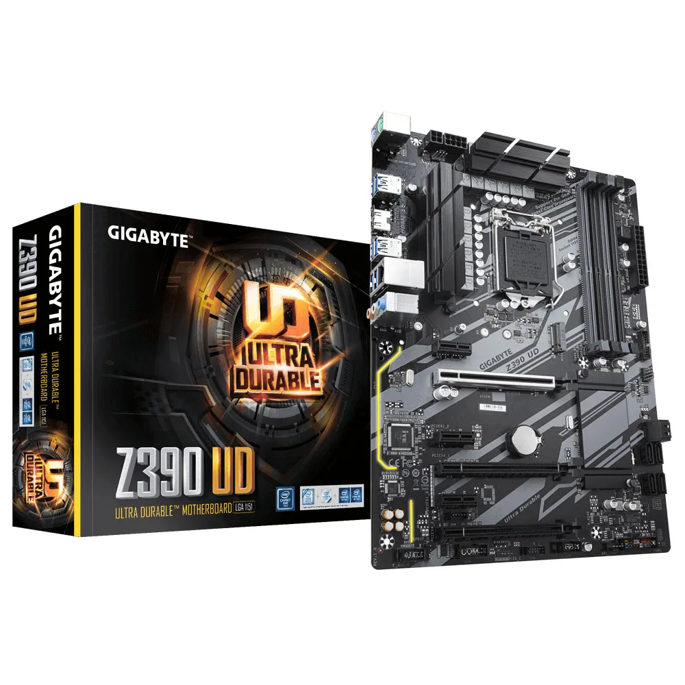 Nuova Scheda Madre Gigabyte Ga Z390 Ud Lga 1151 Z390 Scheda Madre Desktop M.2 Nvme Pci-E X16 Con Scatola