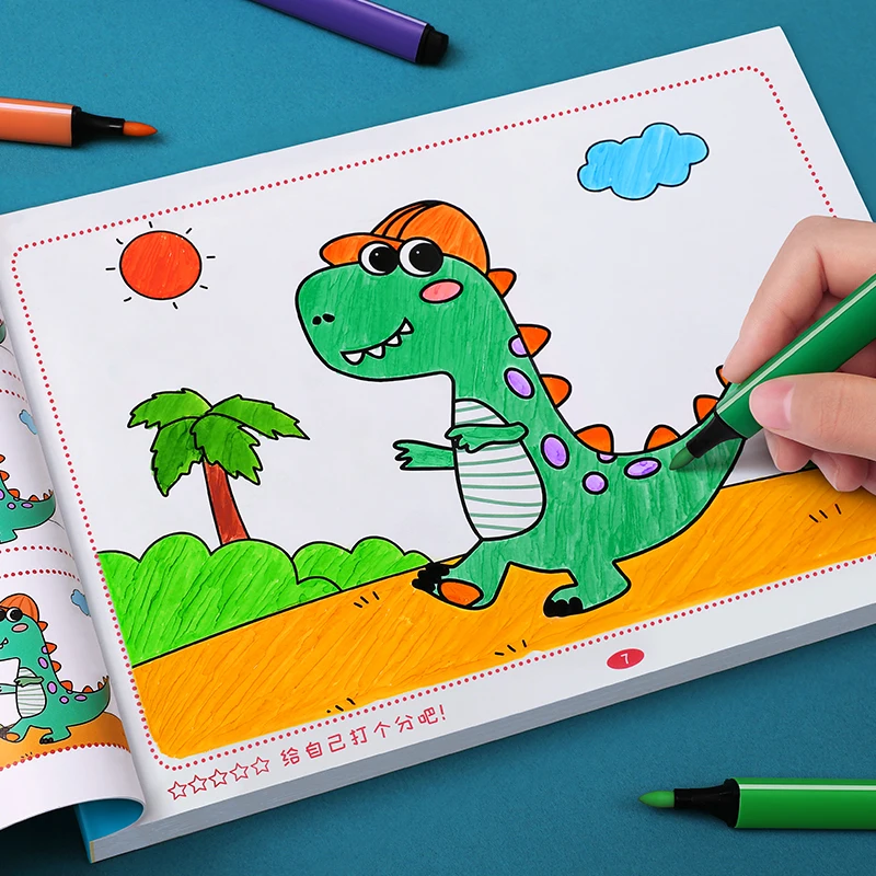 Livre de dessin pour enfants 0-6 ans, coloriage à la main, peinture