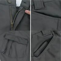 Tactical Pants Men Soft Shell Fleece Windproof Waterproof Camo Combat Trousers S-4XL Multi pockets Wear-resistant Trekking Pants 2