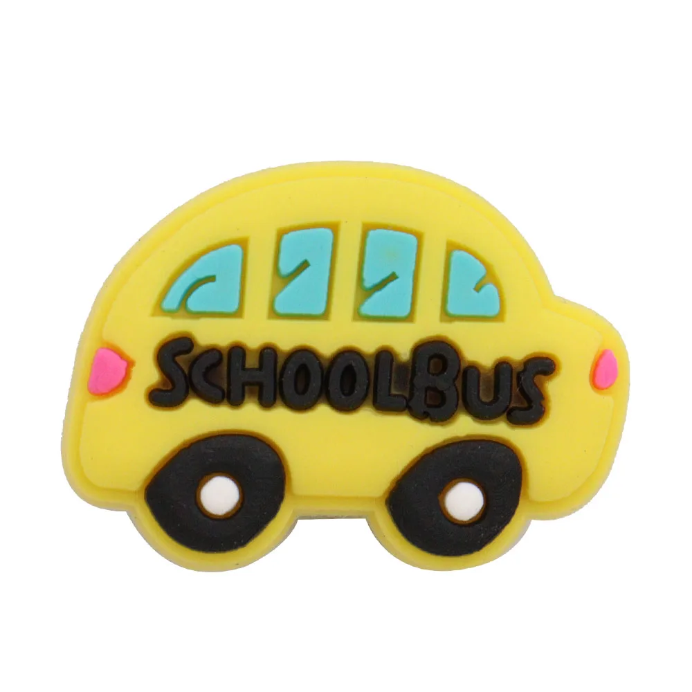 PVC Shoe Charms - Graduation School Bus Teacher Design
