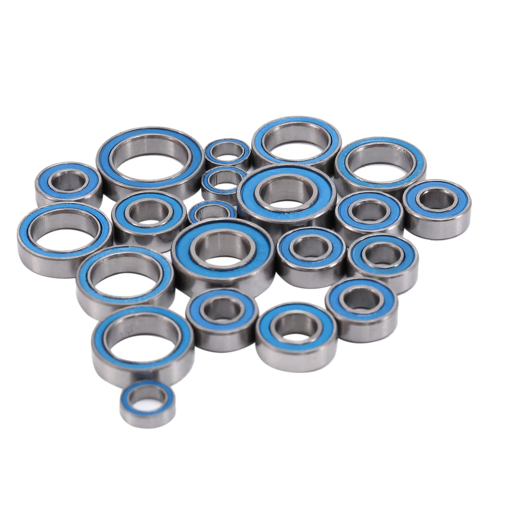 10-Pack Unflanged Shielded Slot Car Axle Bearing 1/8