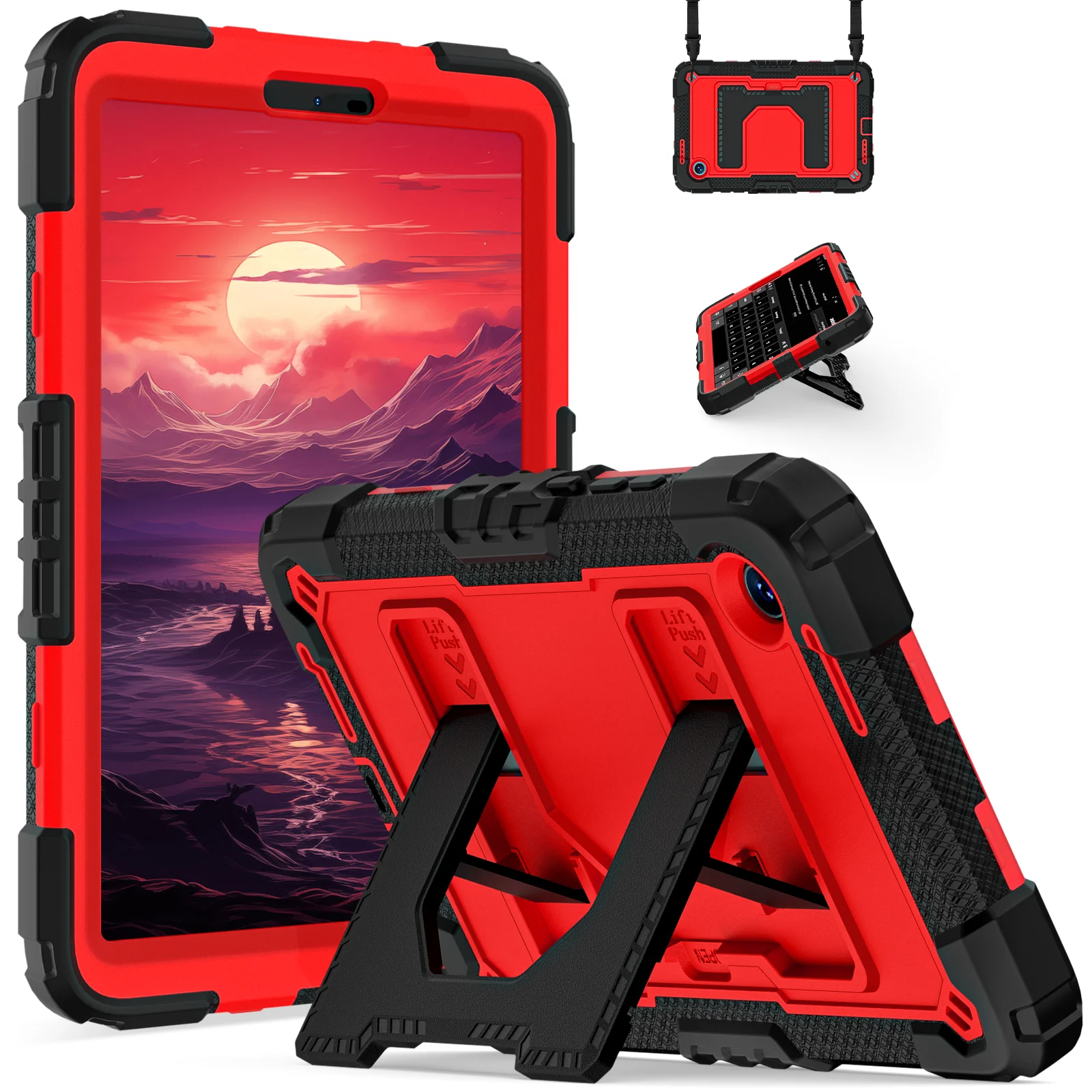 Enhanced Rugged Armor Stand Tablet Cover, 8.7 Inch