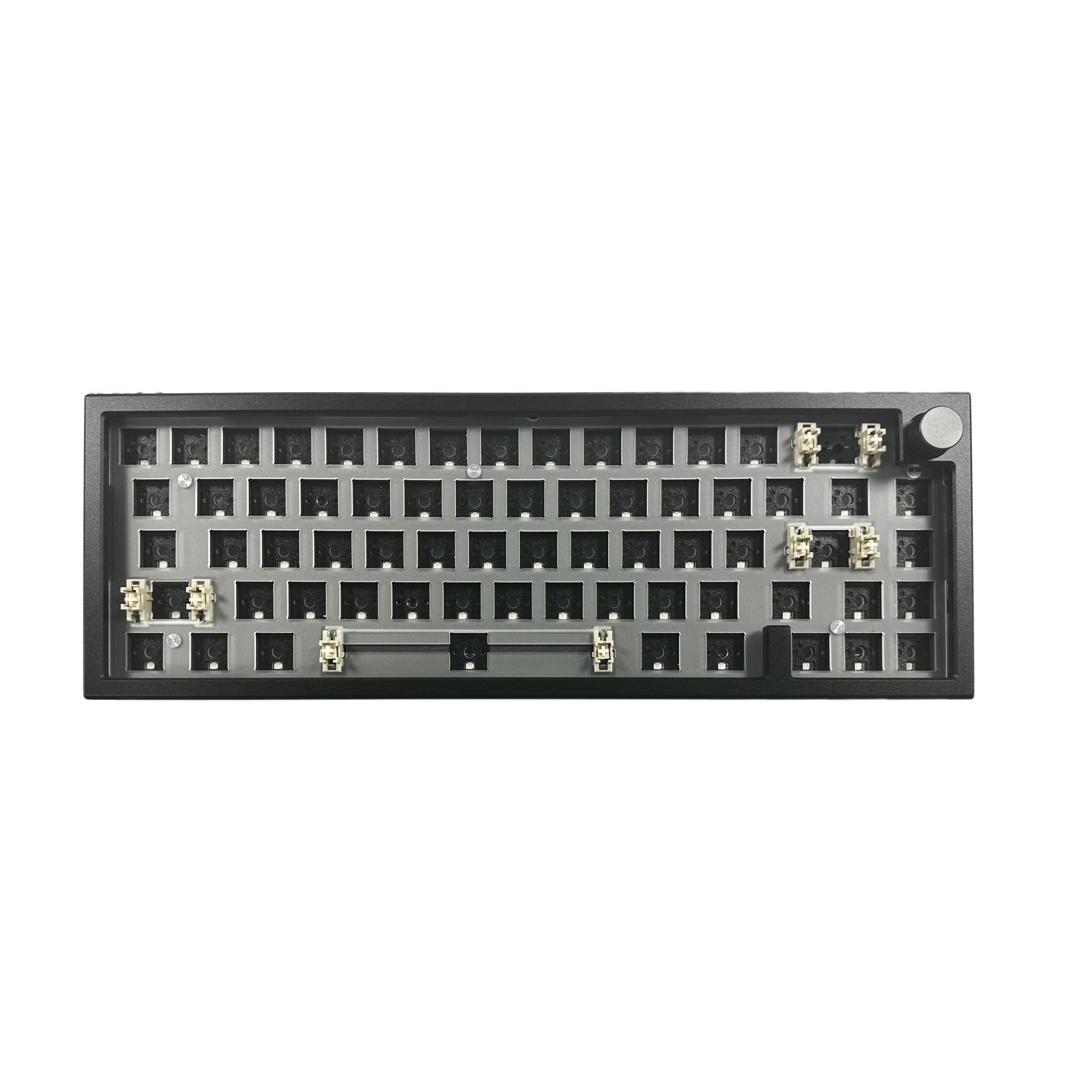 ZUOYA LMK66 3모드 기계식 키보드 키트 알루미늄 무선 게이밍 키보드 60% 블루투스 2.4G RGB 핫스왑 가스켓 구조