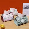 Fashion Leather Tissue Box Car Interior Pull-down Pocket Tissue Storage Box Multi-functional Paper Holder 4