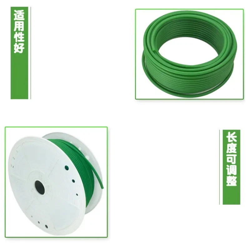 Polyurethane conveyor belts PU drive belt transmission drive belt rubber belt synchronous belt Diameter 1.5 2 2.5 3 3.5 4 5 6 7 8 10 12mm