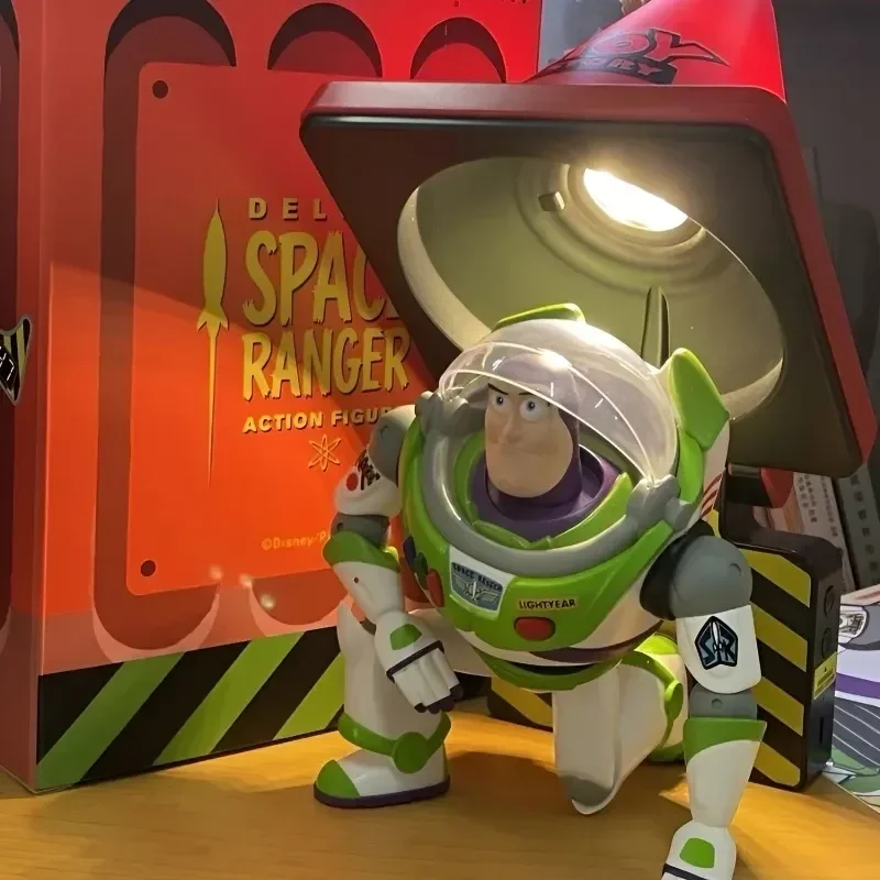 

Original Disney Buzz Lightyear Roadblock Light Toy Story Series Lighting 5h Long Endurance Ornamnet Collection Xmas Toys