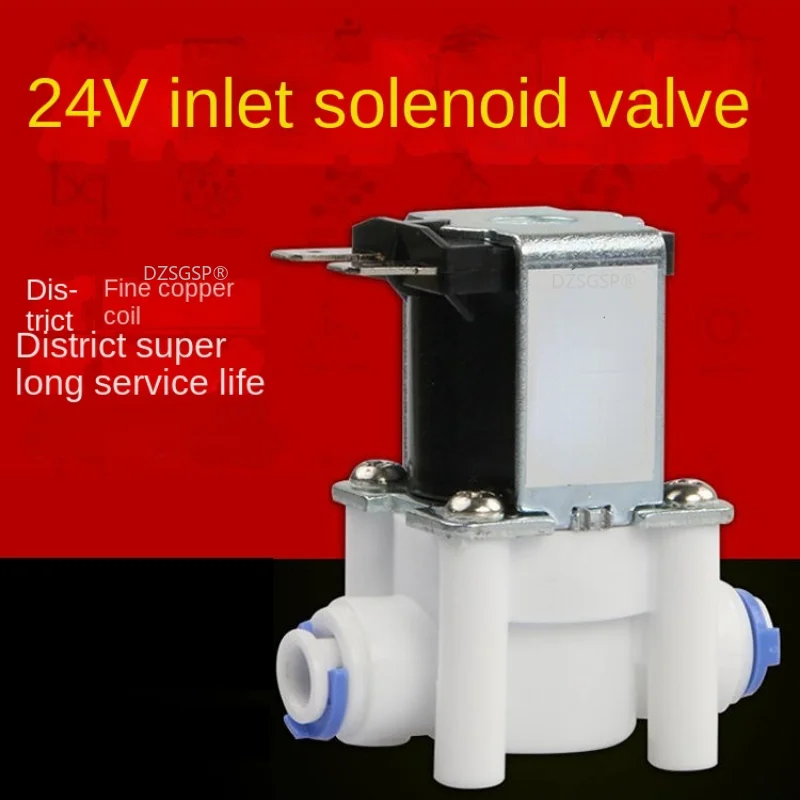 

12V 24V 220V Normal Closed 1/4" 3/8" Hose Pipe Quick Conntection RO Electric Plastic Solenoid Valve Water Reverse Osmosis System