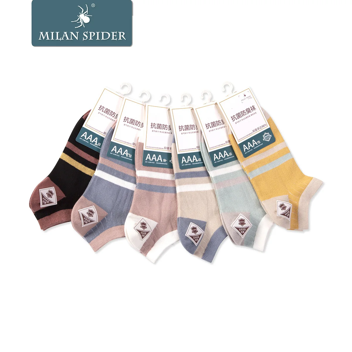 Ankle Socks for Men and Women, Combed Cotton, Antibacterial, Deodorization, Thin, Breathable, Boat Socks, Summer, 12 Pairs/Lot