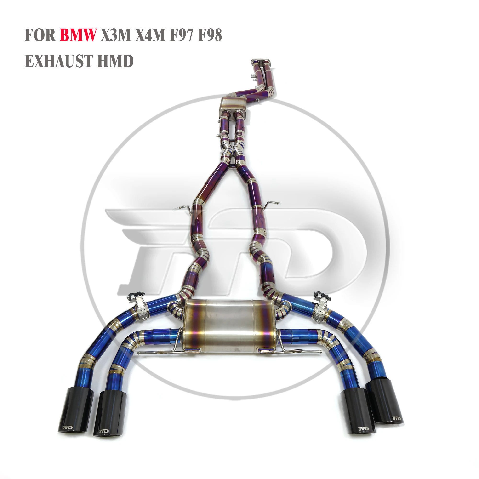 

HMD Titanium Alloy Exhaust System Performance Valve Catback is Suitable For BMW X3M X4M Muffler For Cars