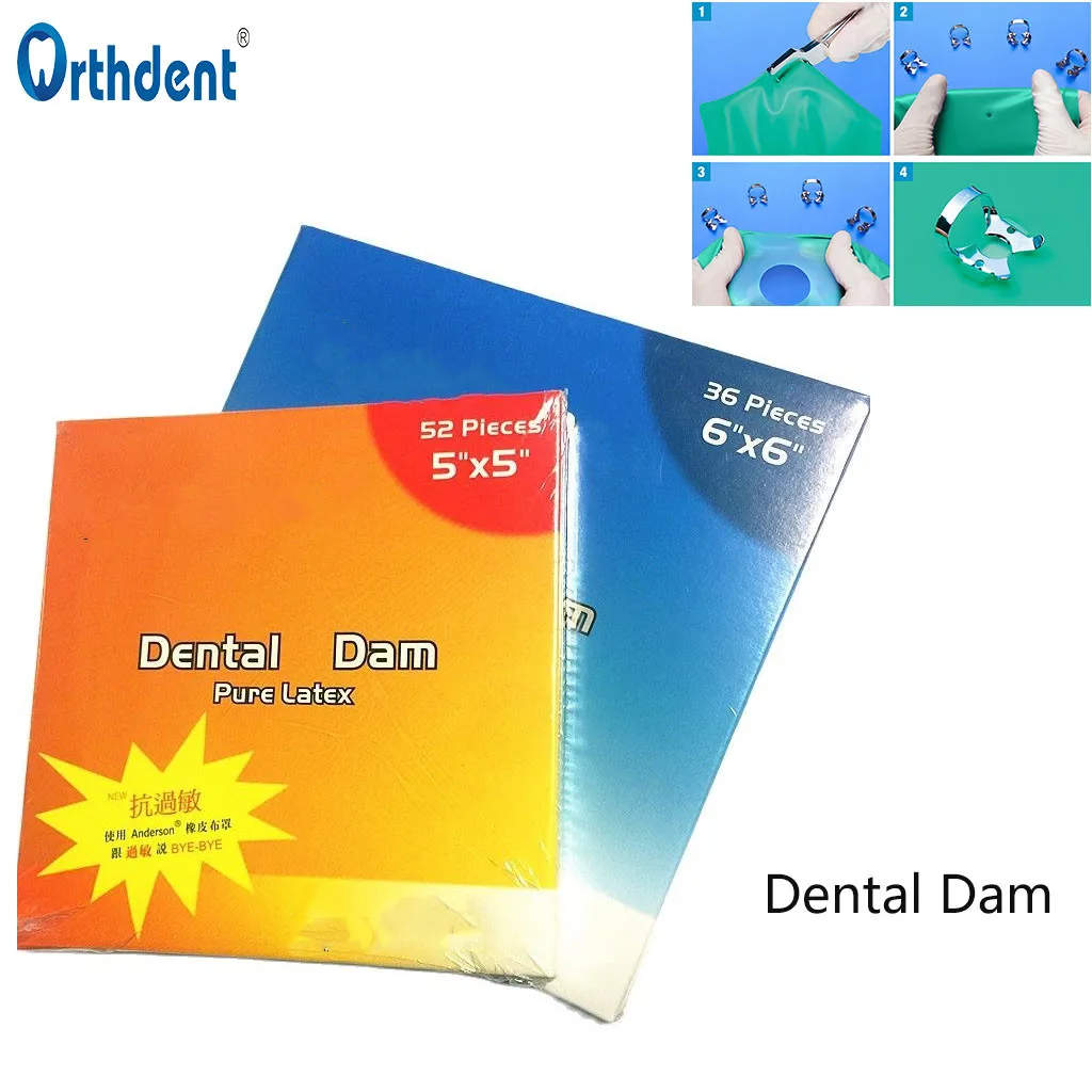 Pure Latex Dental Rubber Dam Antiallergic Root Canal Treatment Tooth