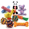 New 1pcs Pet Dog Chew Toys Kitten Grinding Cleaning Teeth Puppy Cat Rope Knot Ball Toy Animal Playing Accessories Pet Products 6