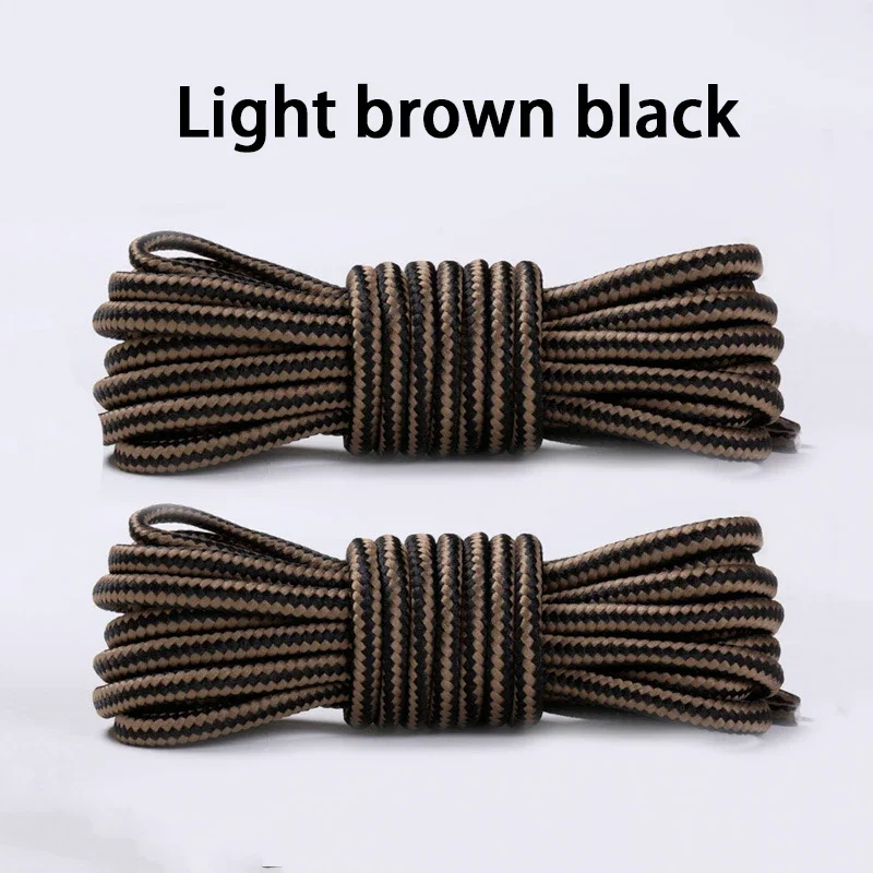 Durable Heavy-Duty Round Boot Laces - 2 Pairs for Hiking, Work, and Outdoor Sports
