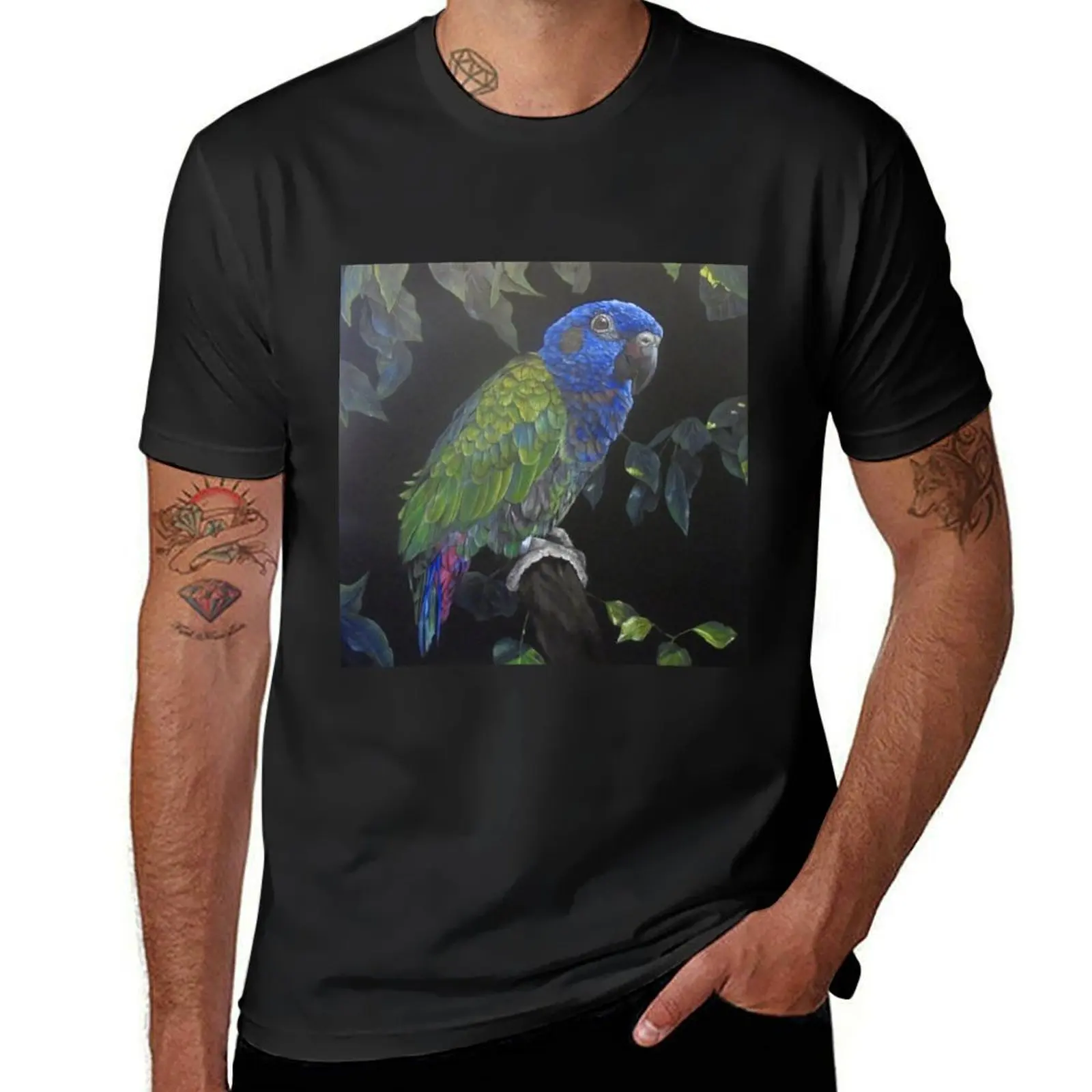 Blue headed pionus T-Shirt customs design your own boys animal print t shirt men