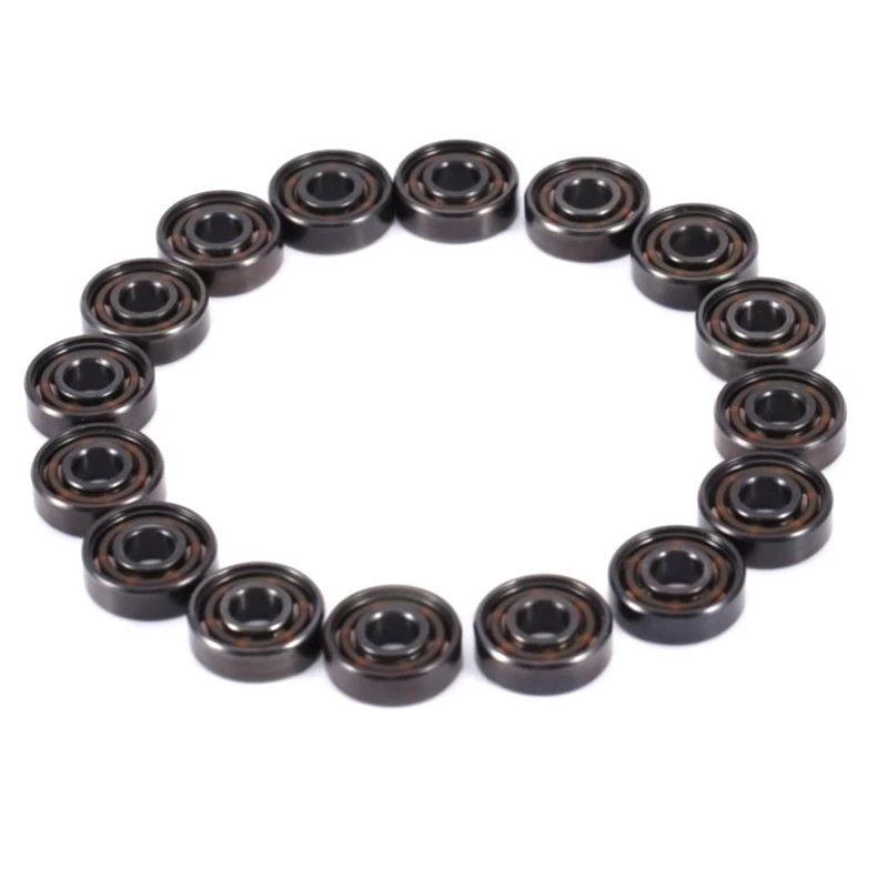 16Pcs Ceramic 608 Bearings 8X22X7mm ABEC-11 Hybrid 6 White ZrO2 Balls Skateboard Bearing Skating Inline Roller skateboard accessories skateboard bearings