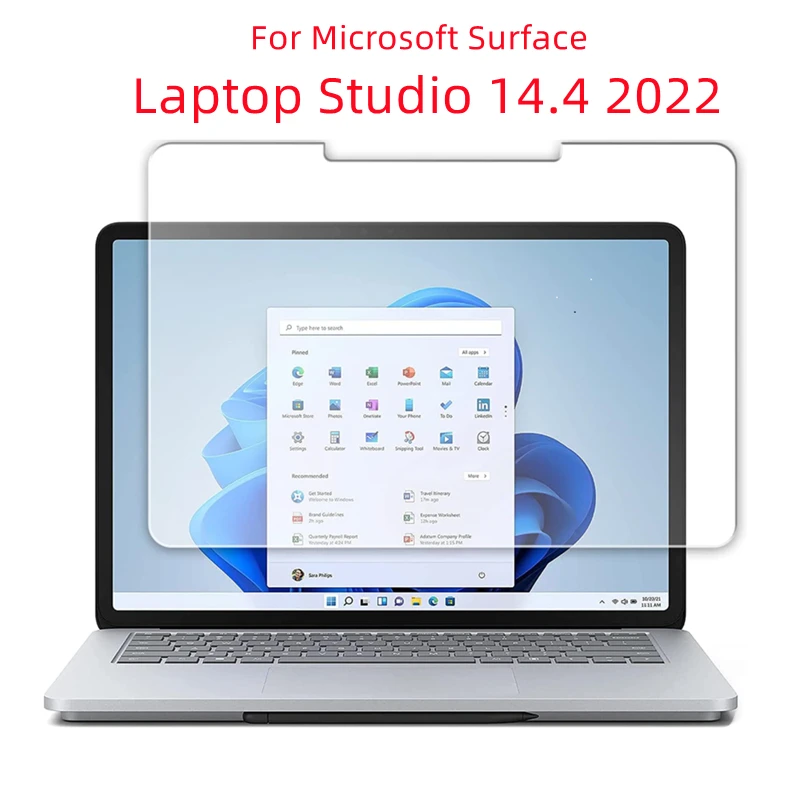 Per Microsoft Surface Laptop Studio 14.4 2022 Proteggi Schermo In Vetro Temperato Pellicola Protettiva Trasparente Antigraffio Per Tablet Da 14.4 Poll