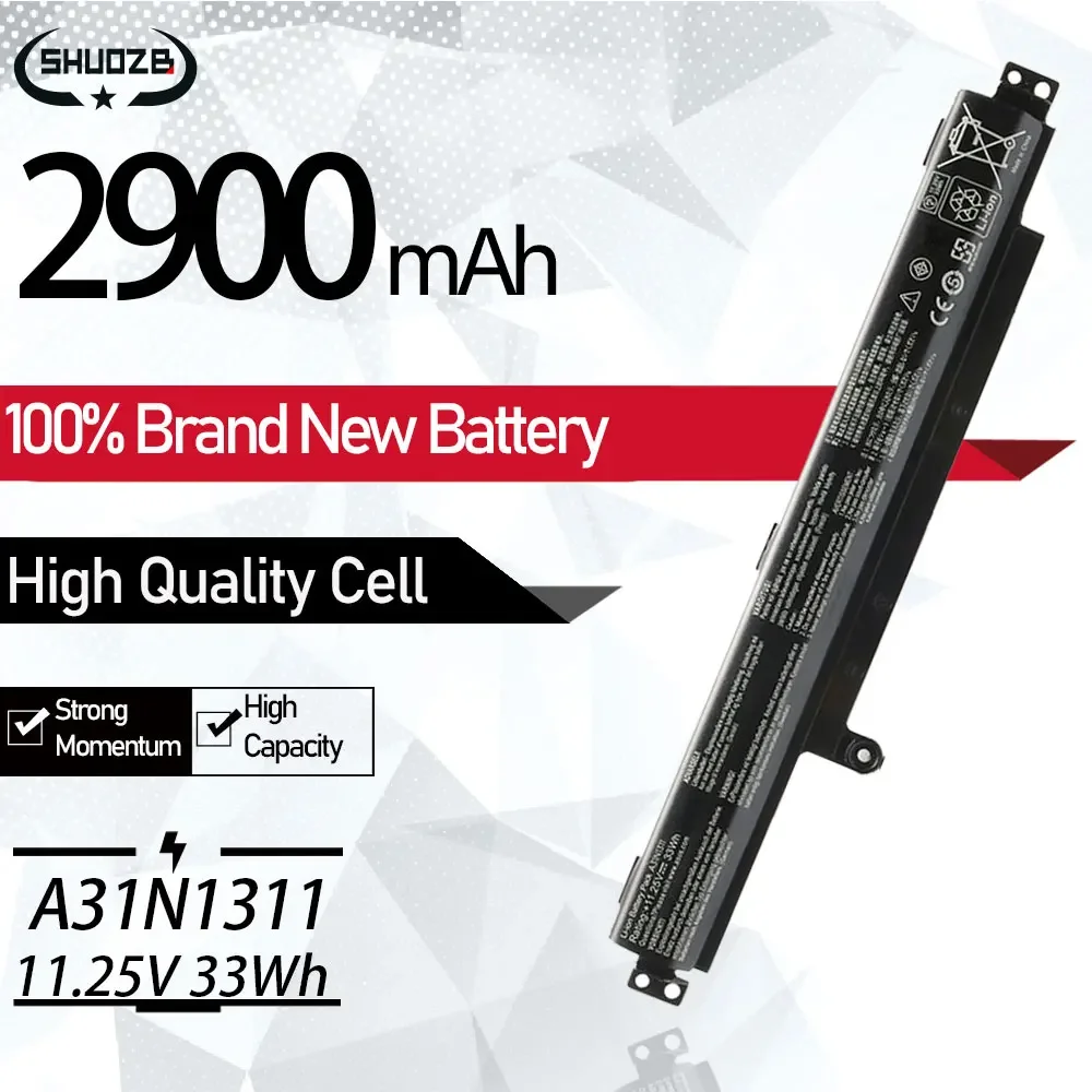 

Новый аккумулятор A31N1311 B110-00260000 для ASUS VivoBook F102BA X102B X102BA