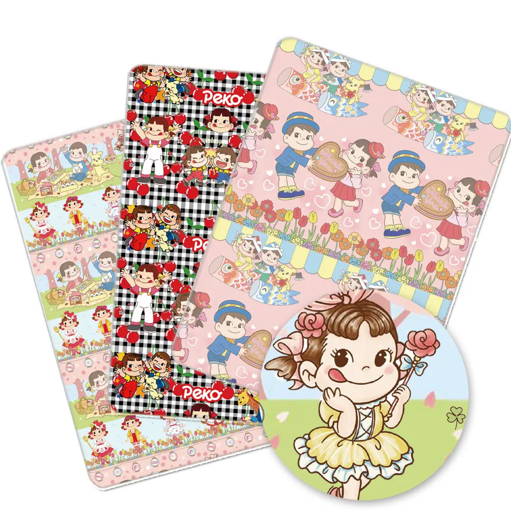 Cartone Animato Animale Poliestere E Tessuto Di Cotone Fantasia Poliestere Tessuti Per La Casa Per Bambini Cucito Fai Da Te 50*140 Cm/Piec 2 Ordini