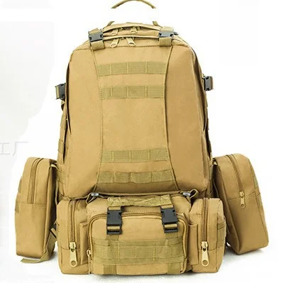 Duurzame 55L camouflage bergbeklimmerstas voor heren en dames, outdoor rugzak met hoge capaciteit, combinatierugzak, wandel- en fietstas_voghion.com