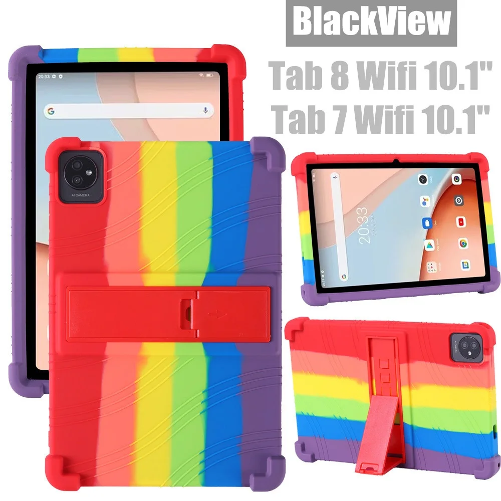 

for Blackview Tab 7 Wifi Tablet Pad 10.1 Inch Silicone Shockproof Tablet Protective Cover For Blackview Tab 8 Wifi Version Case