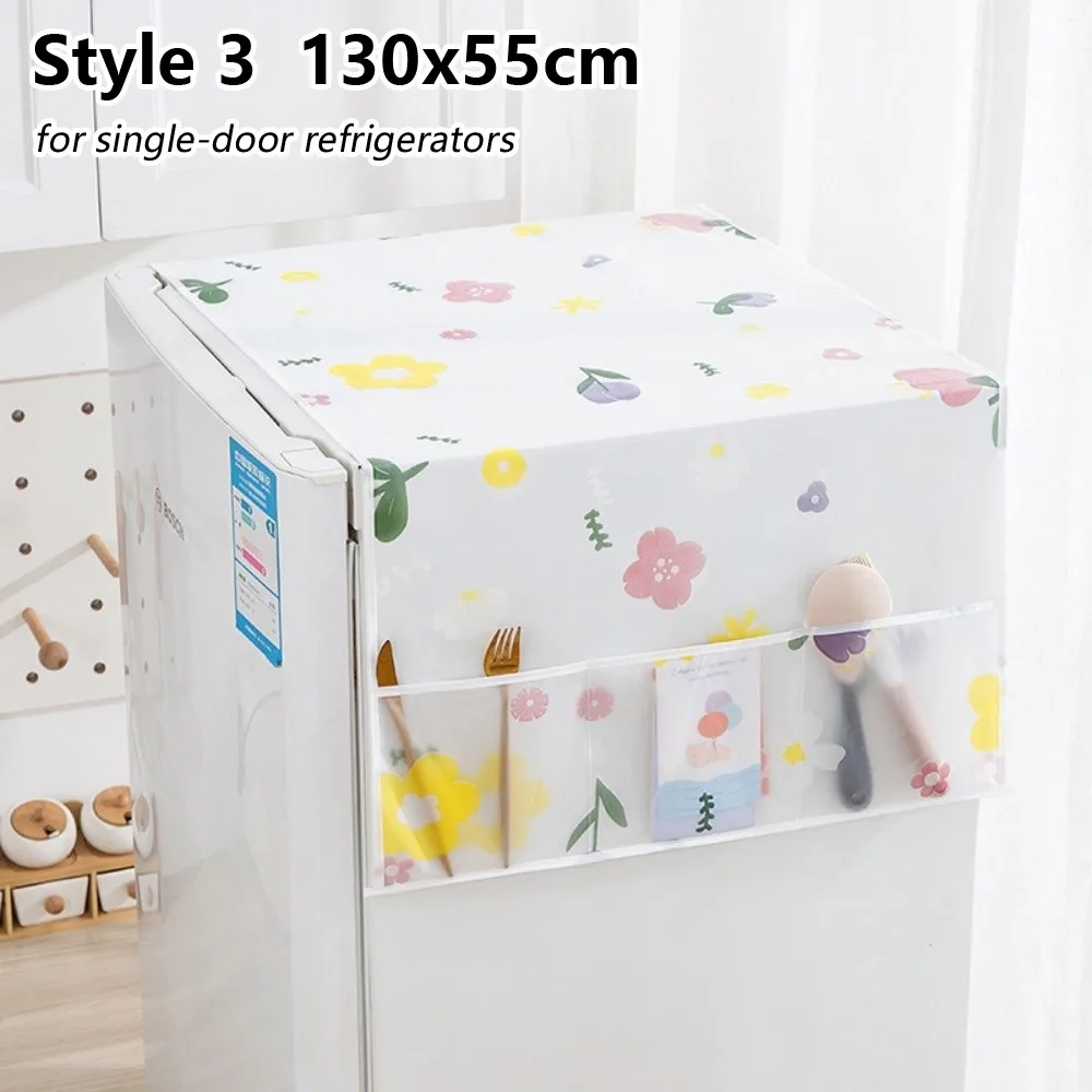 Durable Dustproof Refrigerator and Washing Machine Cover with Storage Bag