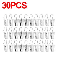 Set of Metal Mini Clips with Hooks for Home Decoration and Window Accessories (30pcs)