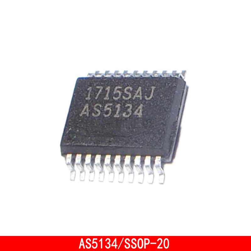 1-10PCS AS5134 AS5134-ZSST SSOP-20 Magnetic encoder chip 10pcs original encoding switch 8421 encoder 9 bit 16 bit