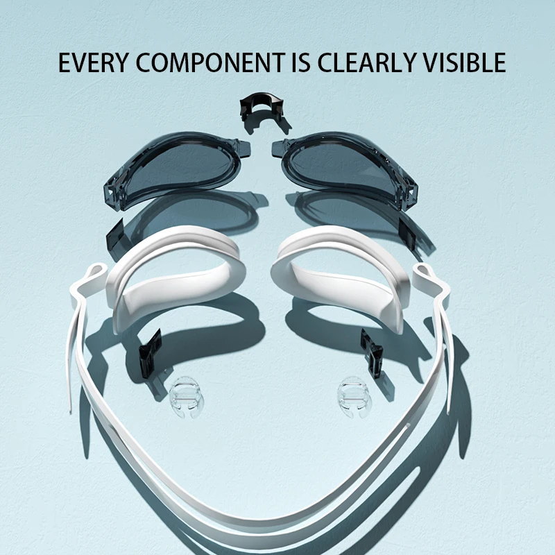 High-Definition Waterproof Anti-Fog Adult Swimming Goggles - Fashionable & Versatile
