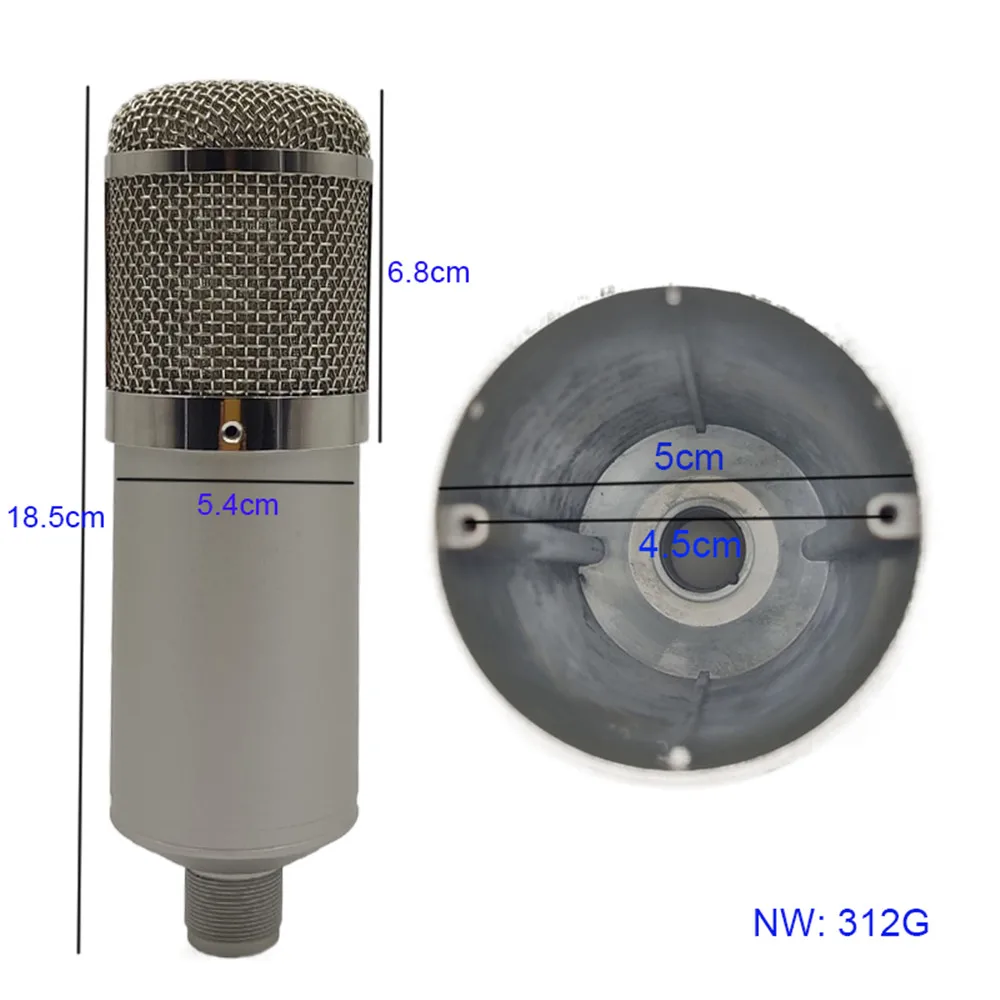 Silver Metal Tube Microphone Accessory Mic Shell Case Produce Mic Accessories AliExpress