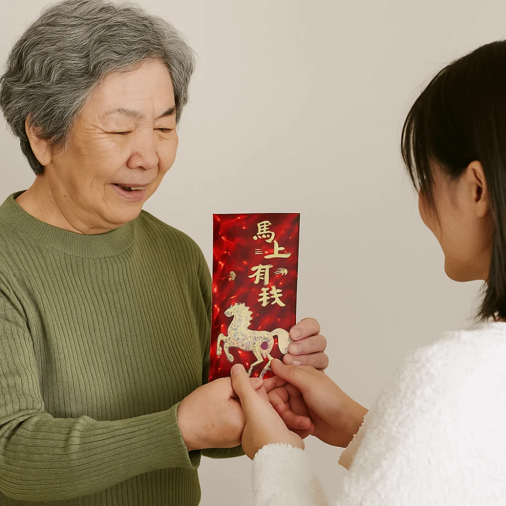 6Pcs Paper 2026 Horse Year Red Envelope Traditional Chinese Style New Year Money Envelope Large Capacity Best Wishes