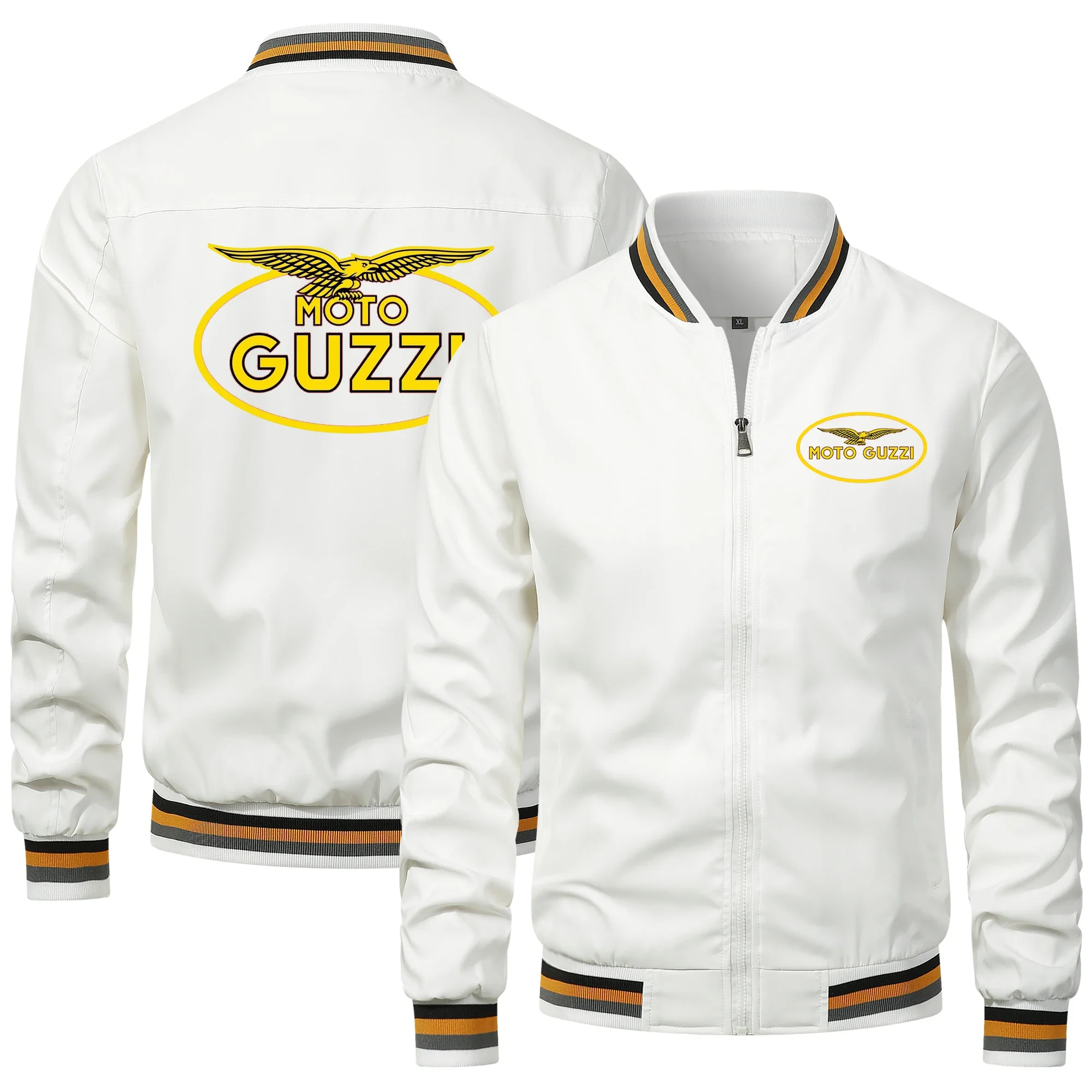 2024 The New MOTO GUZZI Motorcycle Men's Jacket Clothing Casual Hip-hop Outdoor Sports Jacket Motorcycle Windproof Jacket Coats 2