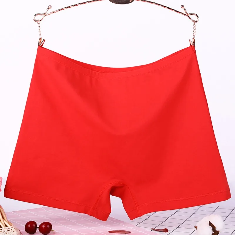 Bragas de mujer de talla grande, calzoncillos tipo bóxer de algodón, ropa interior de talla grande, pantalones de seguridad
