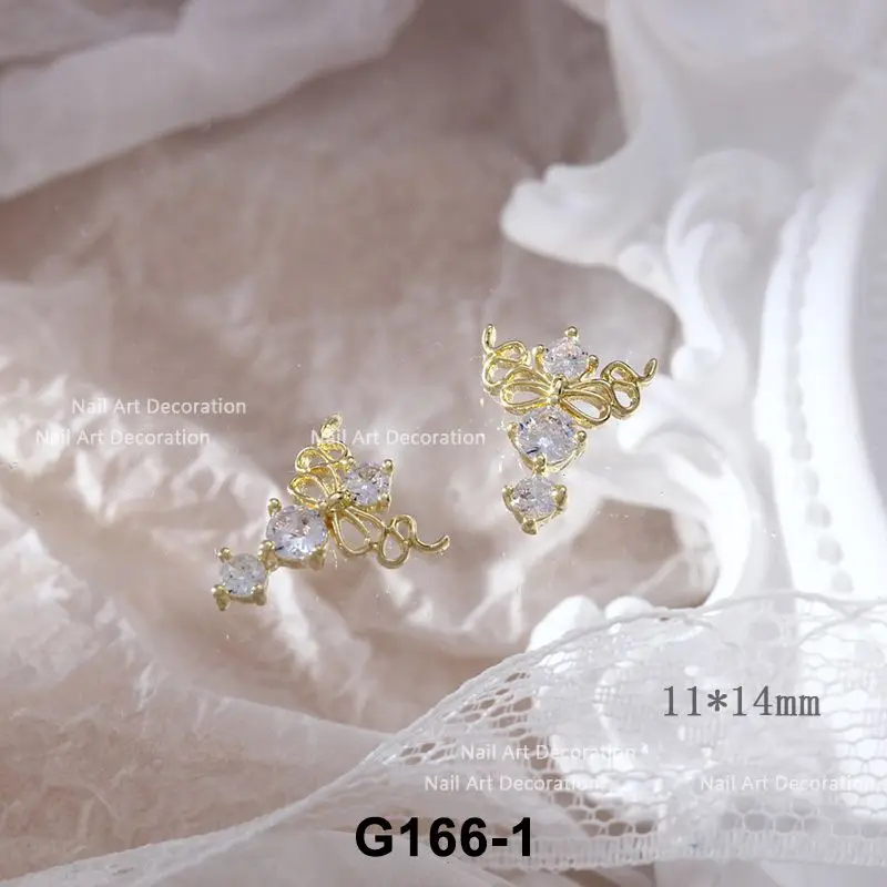 10 teile/los Rose Einhorn Wolke Engel Quaste Kette Zirkon Kristalle Nail Art Schmuck Dekorationen Nägel Zubehör Charms Lieferungen – Detail 13