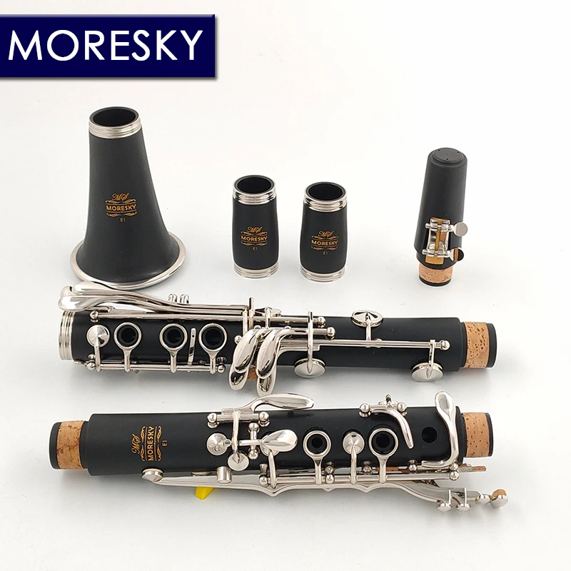 MORESKY Bb Clarinet 17 Keys Sib Klarnet Clarinete E1 clarinet woodwind instrument